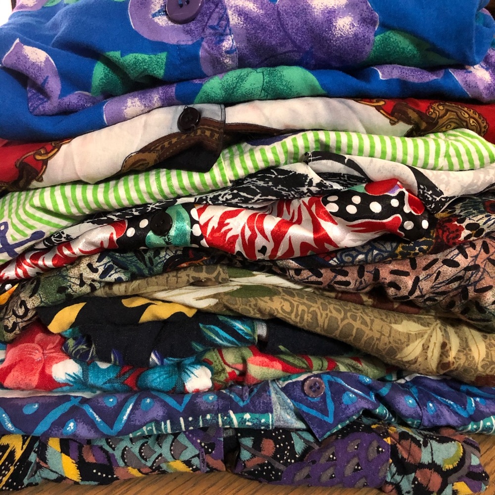 Lot of 12 Vintage Women’s Patterned Tops and Sets